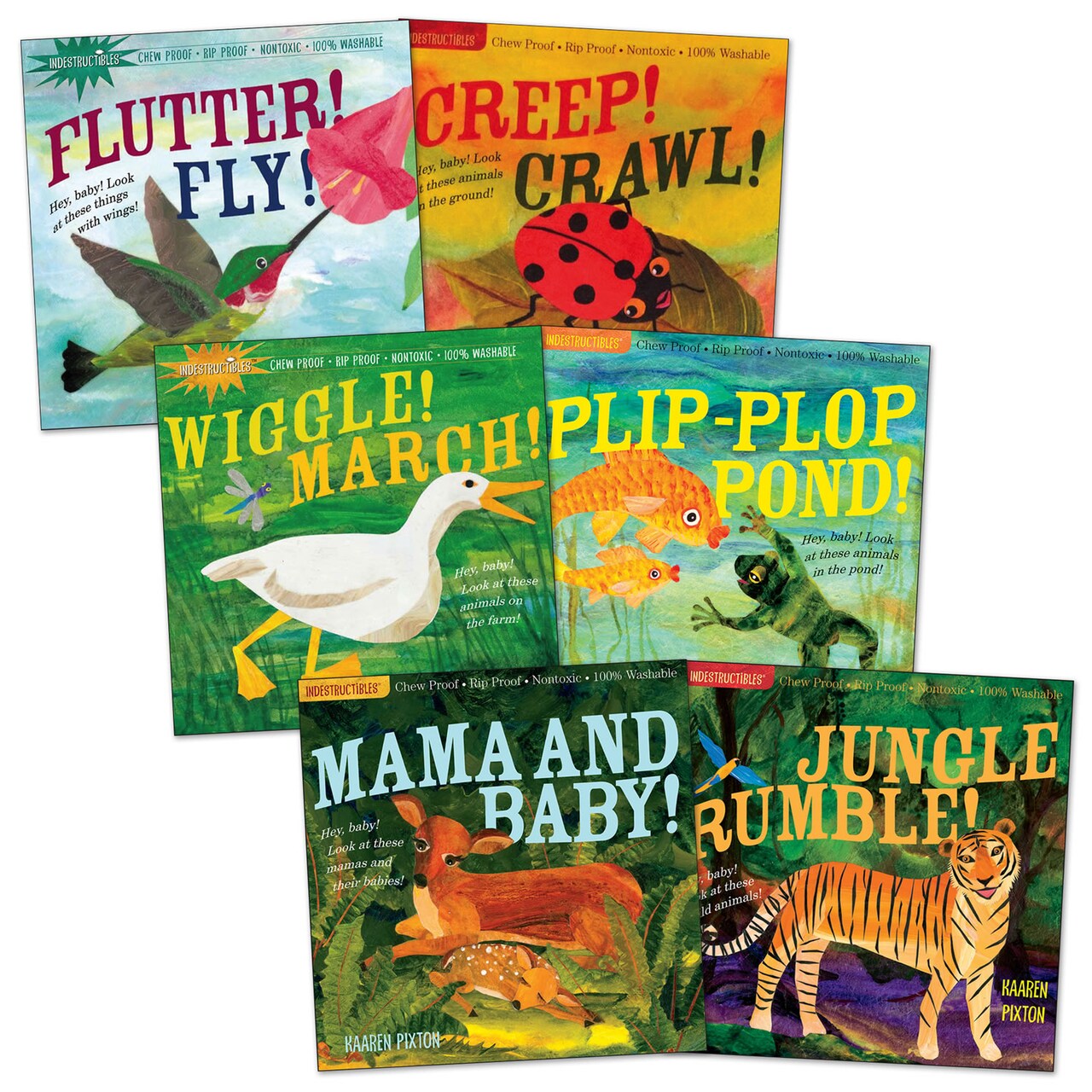 Workman Publishing Company Indestructibles Wordless Animal Books - Set of 6